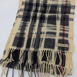 Burberry Plaid Wool Scarf